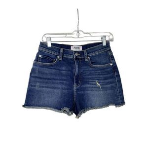 Victorias Secret Pink Denim Jean Cut Off Shorts 8 Distressed High‎ Rise Blue